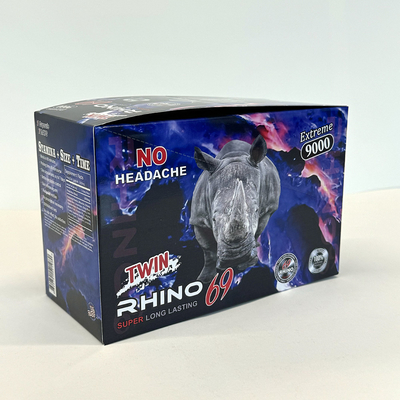 Conception personnalisée Rhino 69 Pilule d' amélioration masculine Boîte d' emballage Recyclable